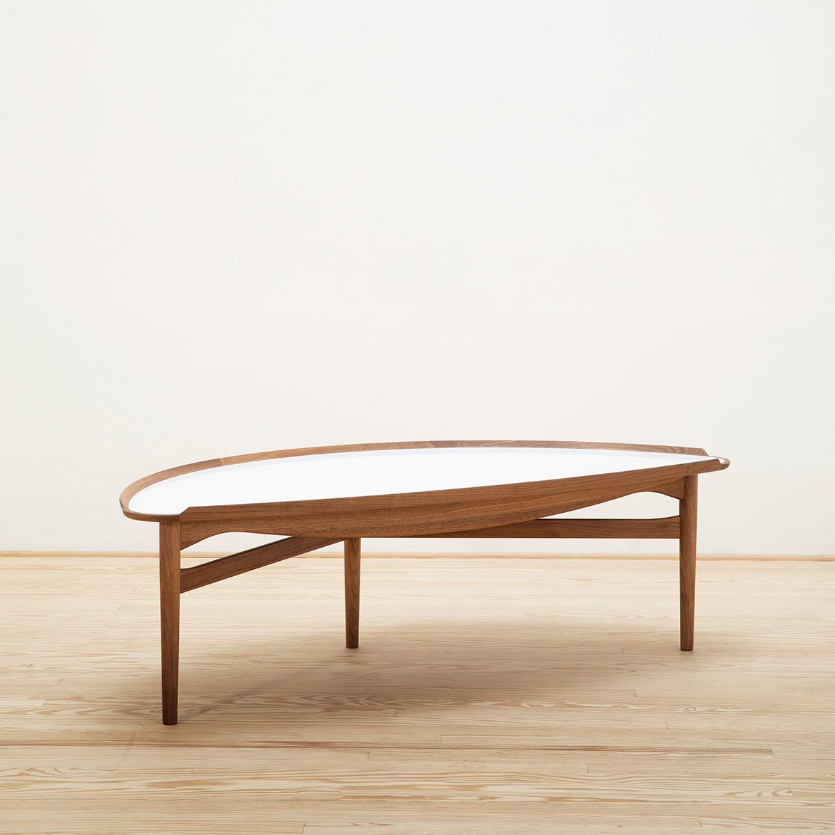 Mesa auxiliar Cocktail Nogal/Blanco - OneCollection