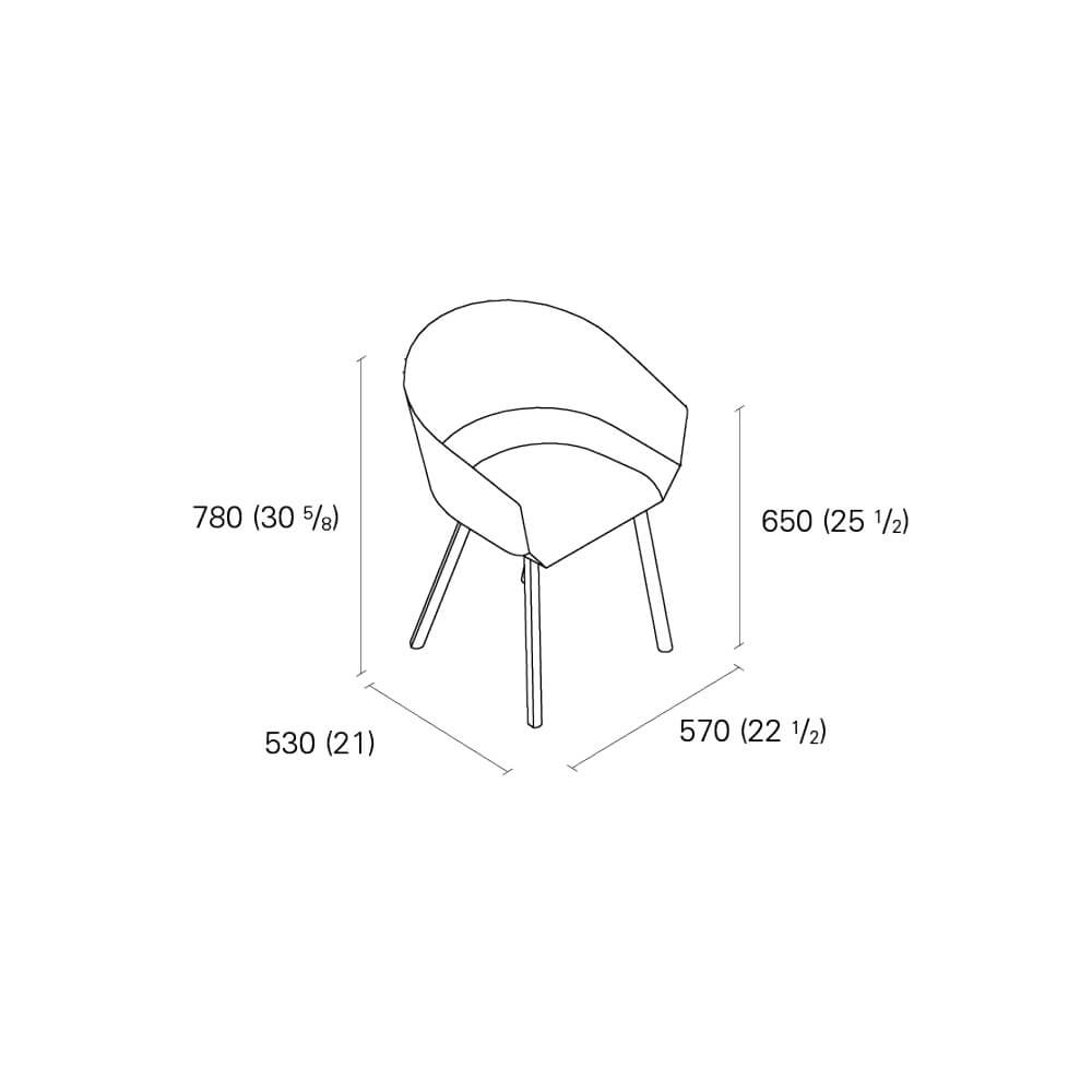 Sillón CH04 Houdini - e15 Sillón CH04 Houdini - e15