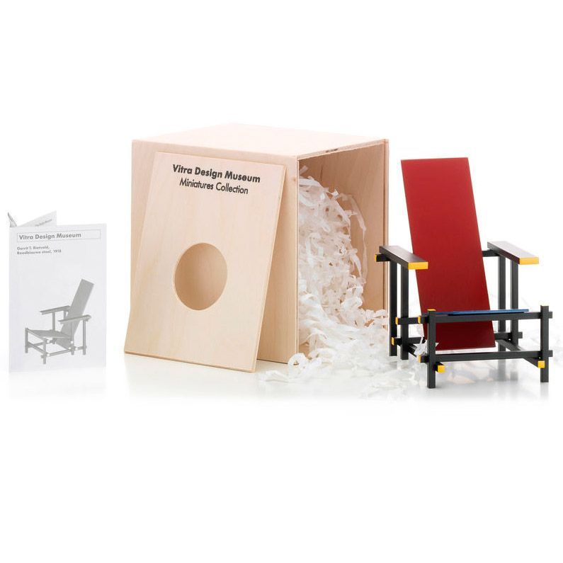 Miniatura Rood blauwe stoel – Vitra