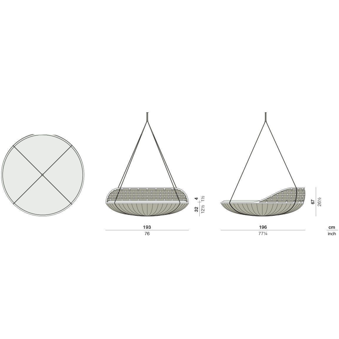 Asiento Swingrest Hanging lounger - Dedon Asiento Swingrest Hanging lounger - Dedon