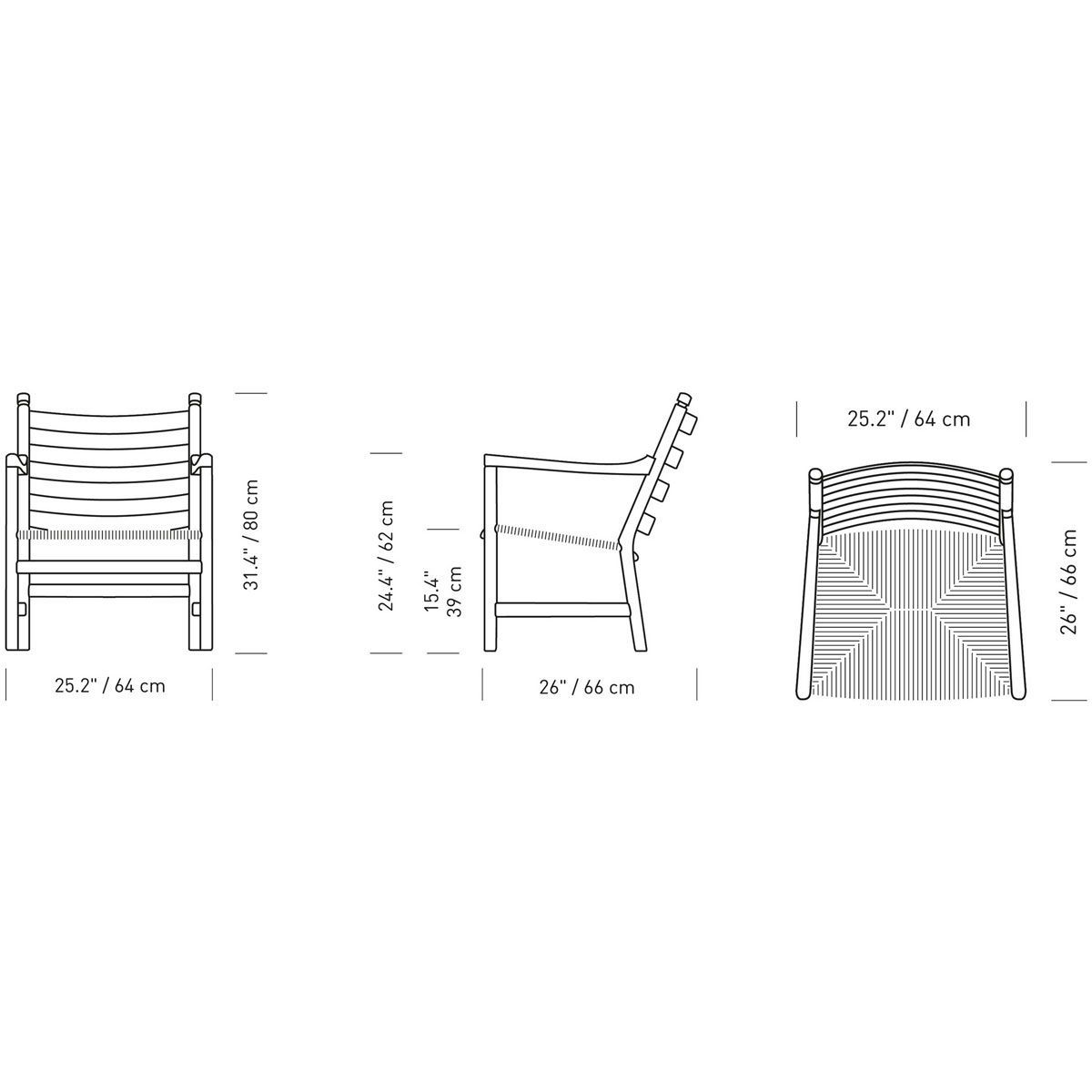 Butaca Ch44 - Carl Hansen