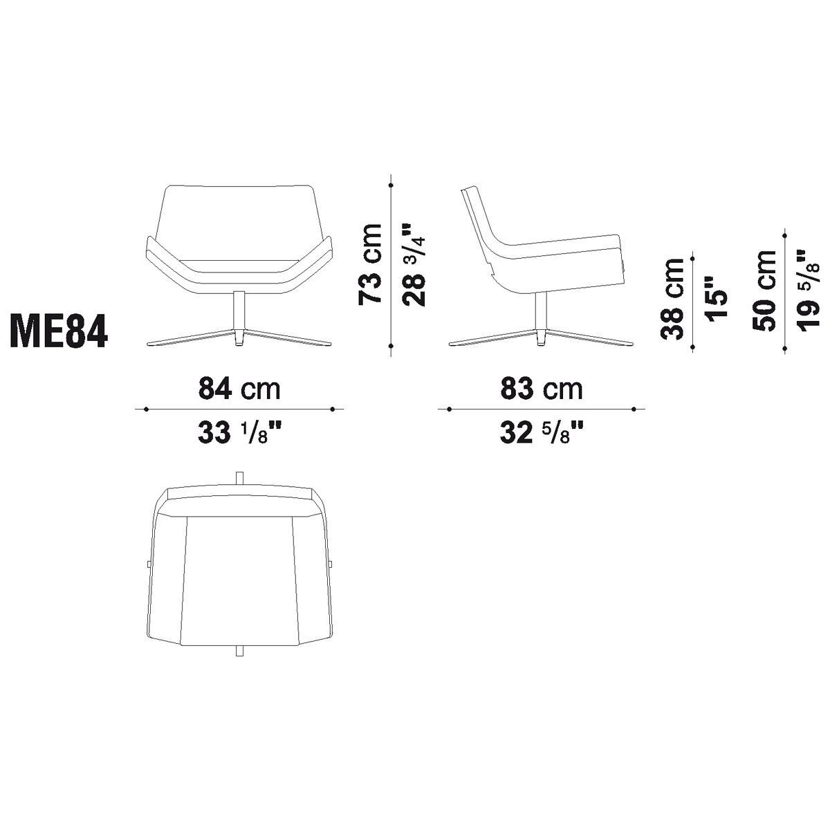 Butaca Metropolitan 84 cm - B&B Italia Butaca Metropolitan 84 cm - B&B Italia