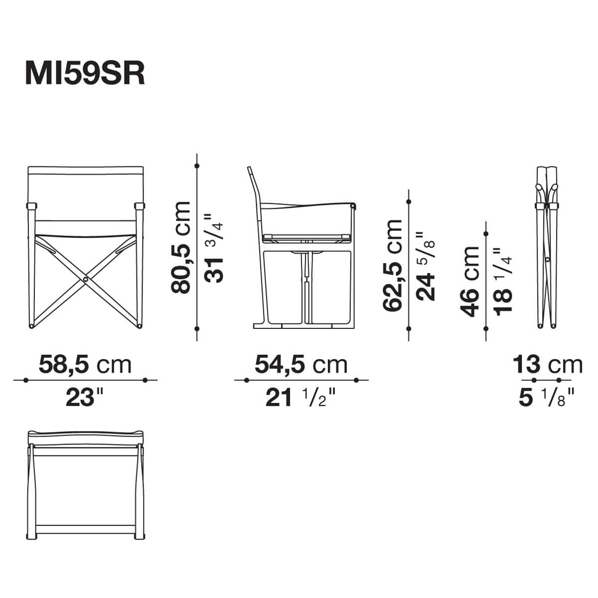 Butaca plegable Mirto Outdoor - B&B Italia Outdoor Butaca plegable Mirto Outdoor - B&B Italia Outdoor