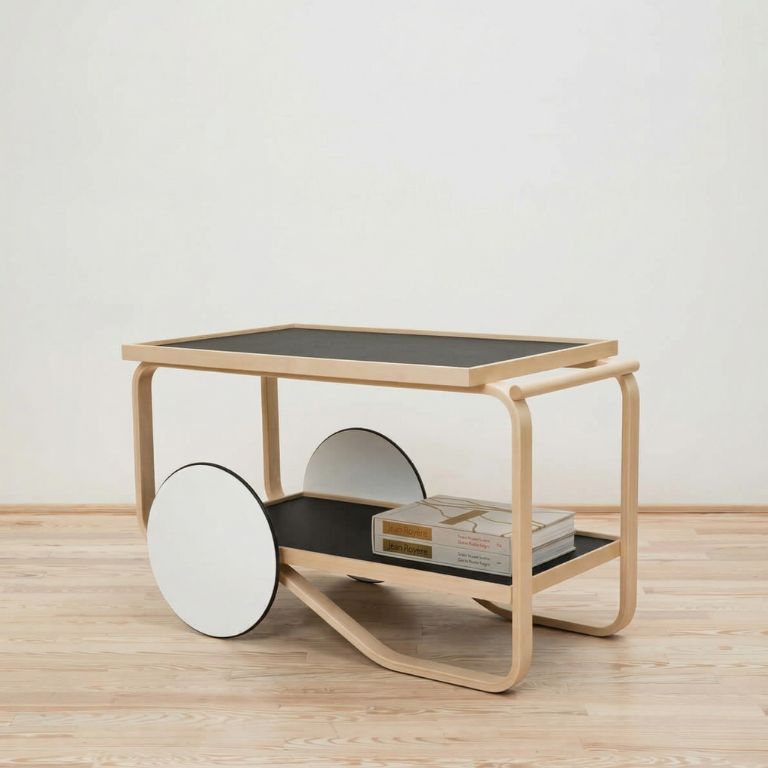 Carro Tea Trolley 901 Negro - Artek