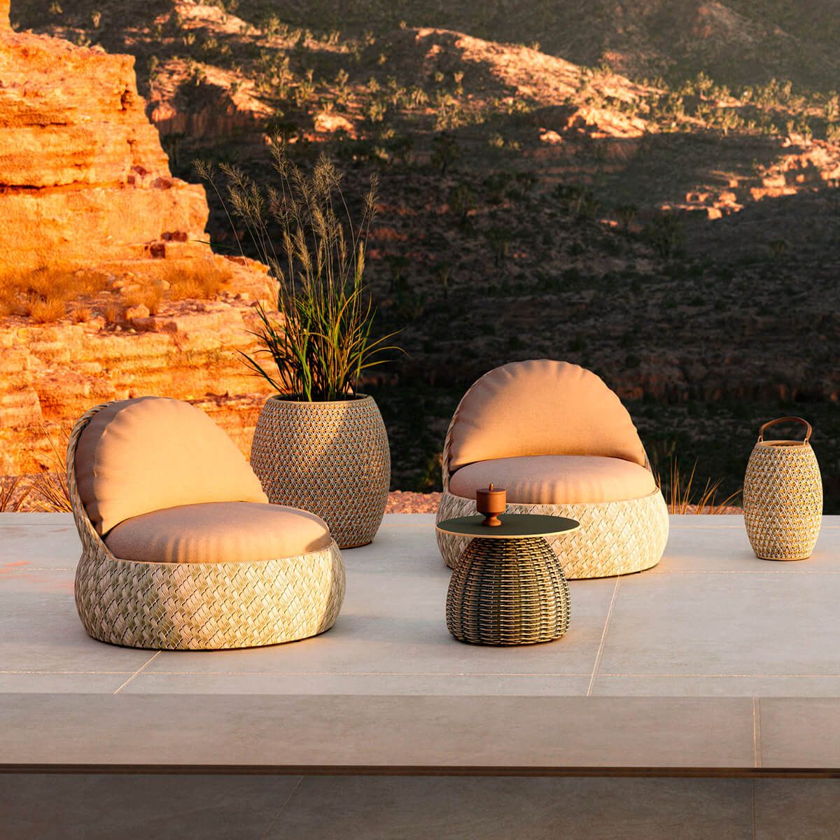 Sillón bajo Dala - Dedon