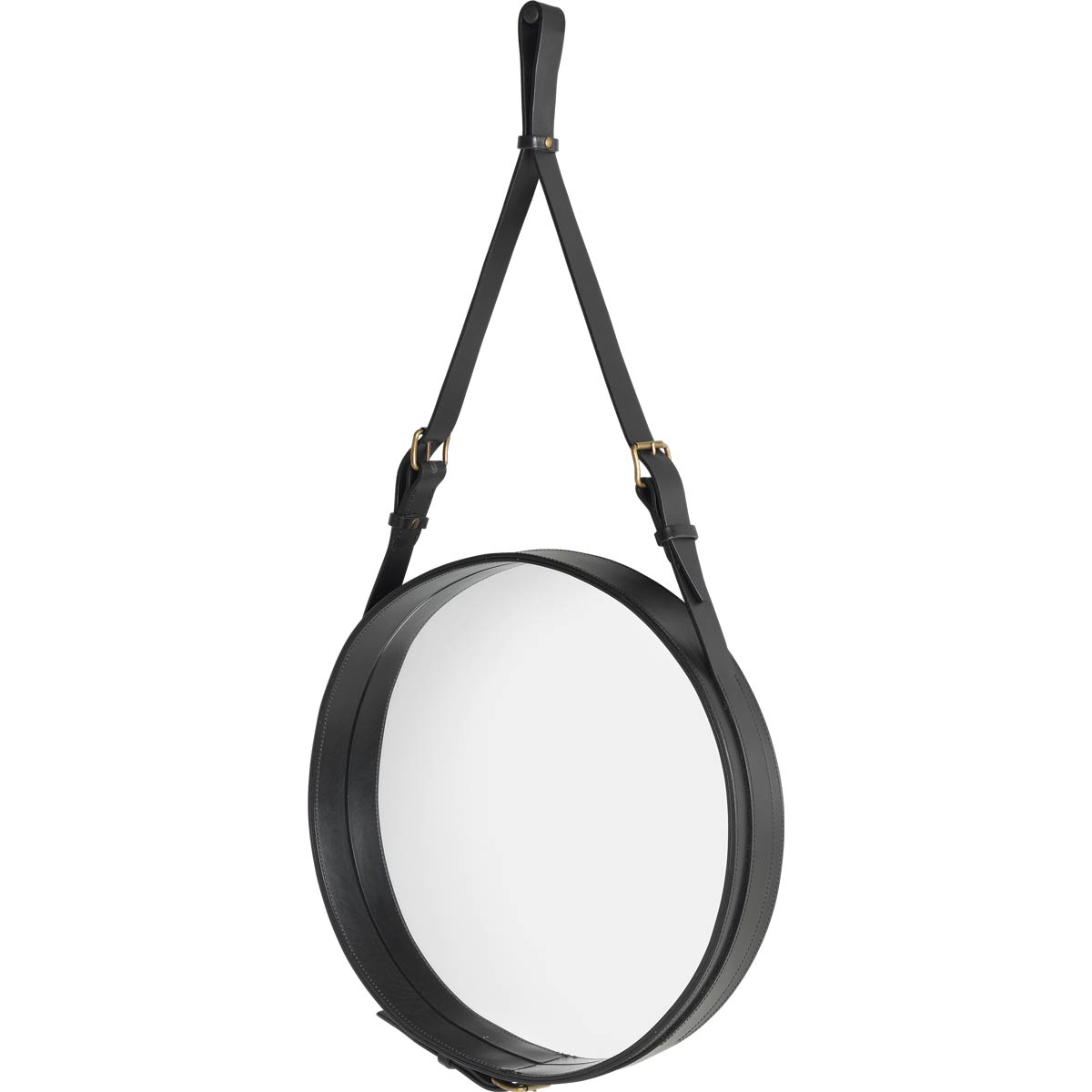 Espejo Adnet Circular 45 Negro - Gubi