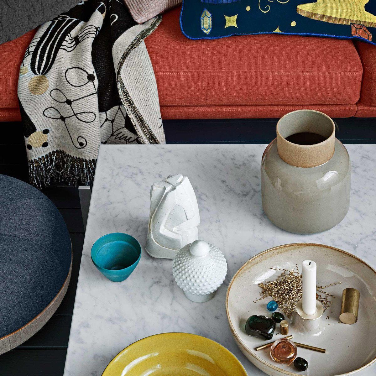 Jarrón grande Earthenware de Cecilie Manz editada por Fritz Hansen