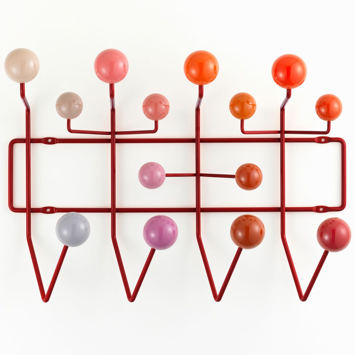 Hang it all rojo/varios tonos - Vitra Perchero Hang it All Rojo - Vitra (copia)