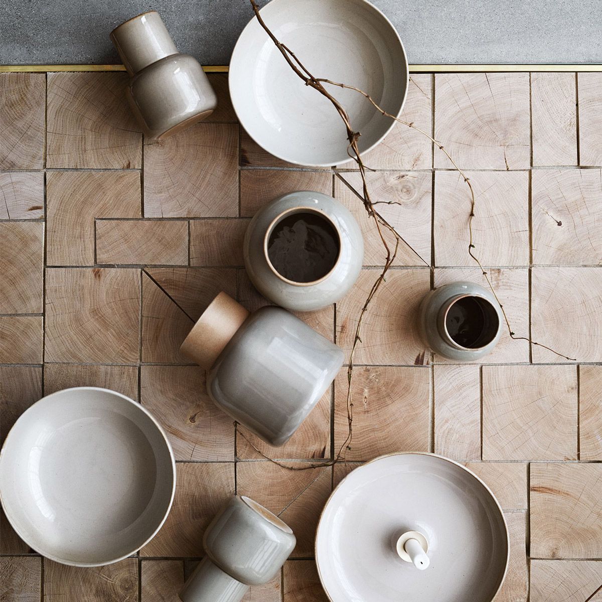 Jarrón Earthenware de Cecilie Manz editada por Fritz Hansen