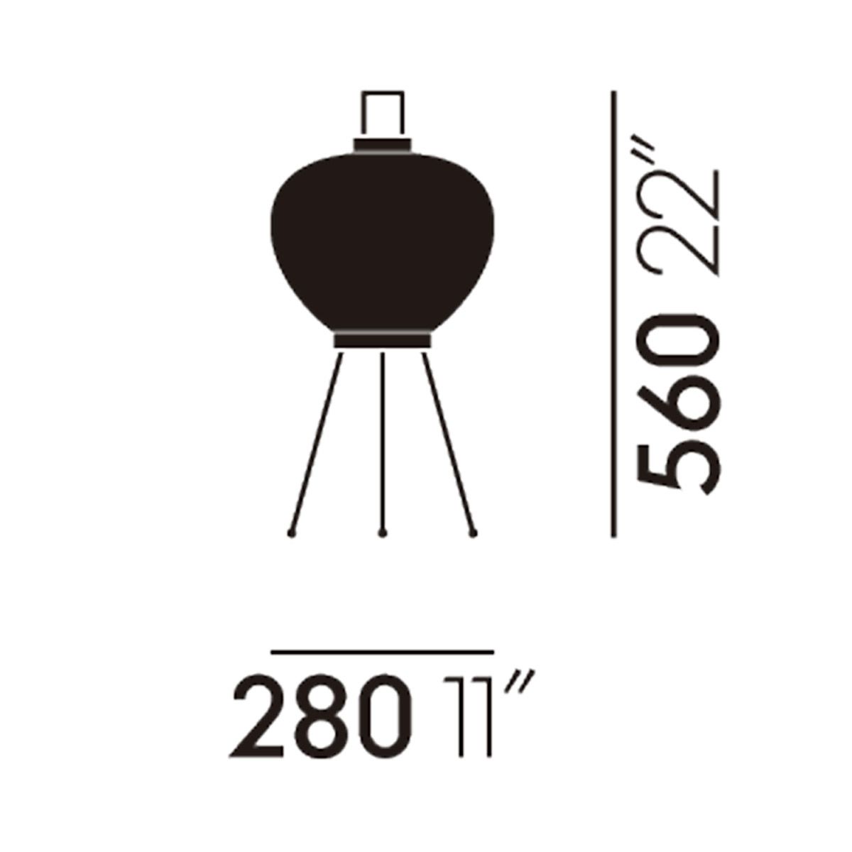 Lámpara Akari 3A - Vitra