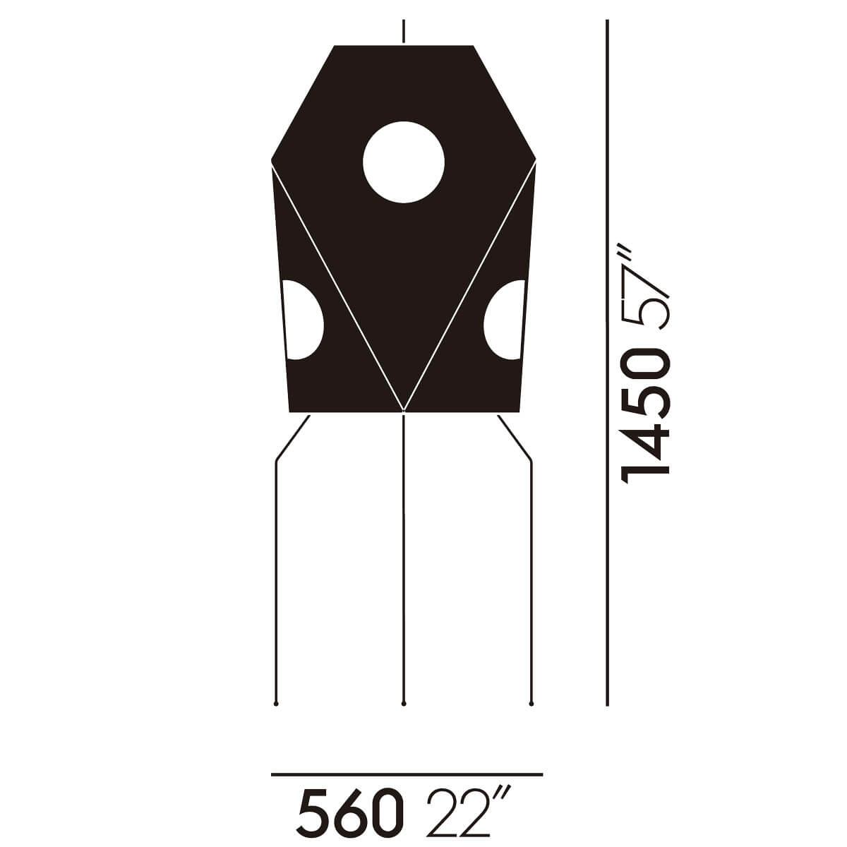 Lámpara Akari UF3-Q - Vitra