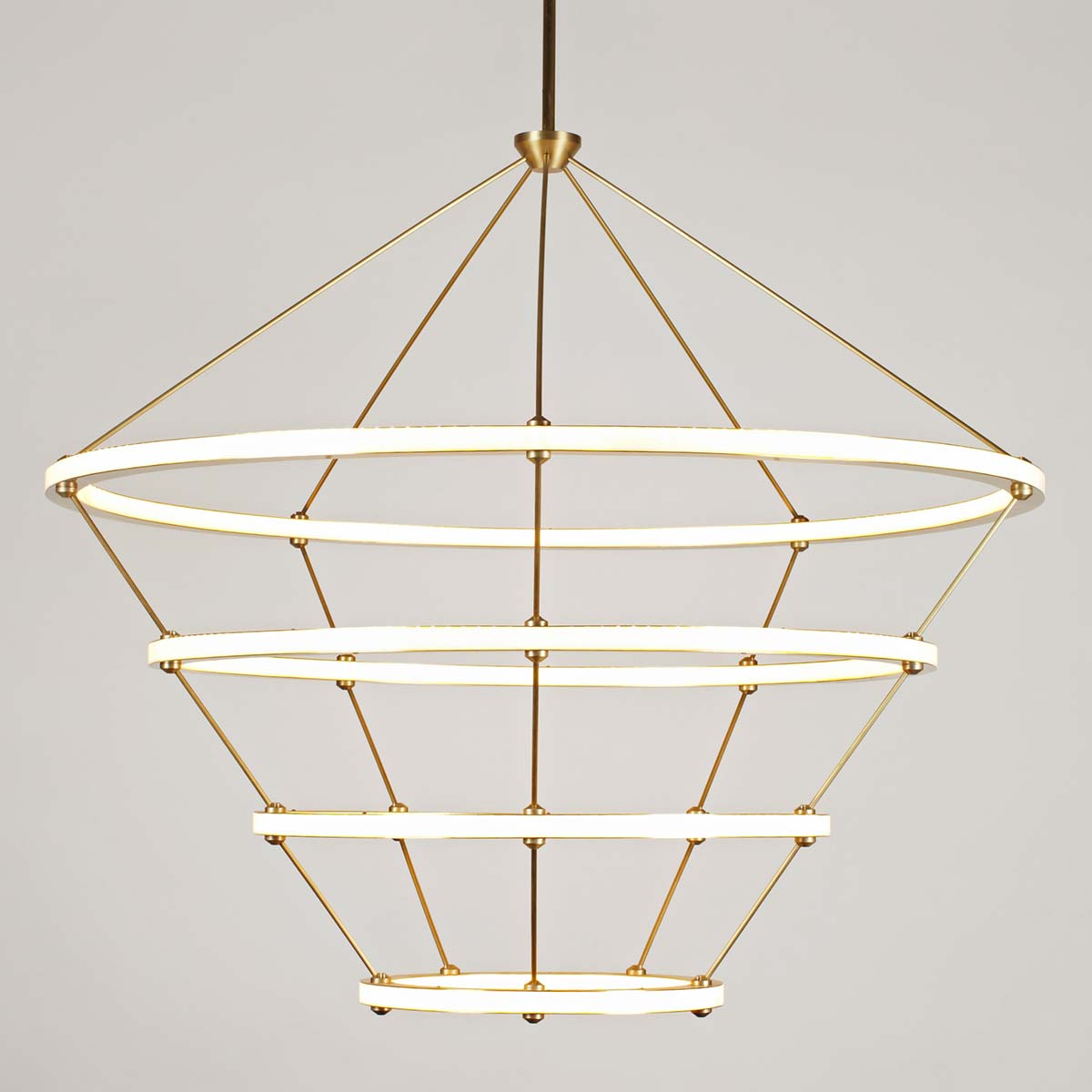 Lámpara Halo Chandelier 4 Latón - Roll & Hill (copia)