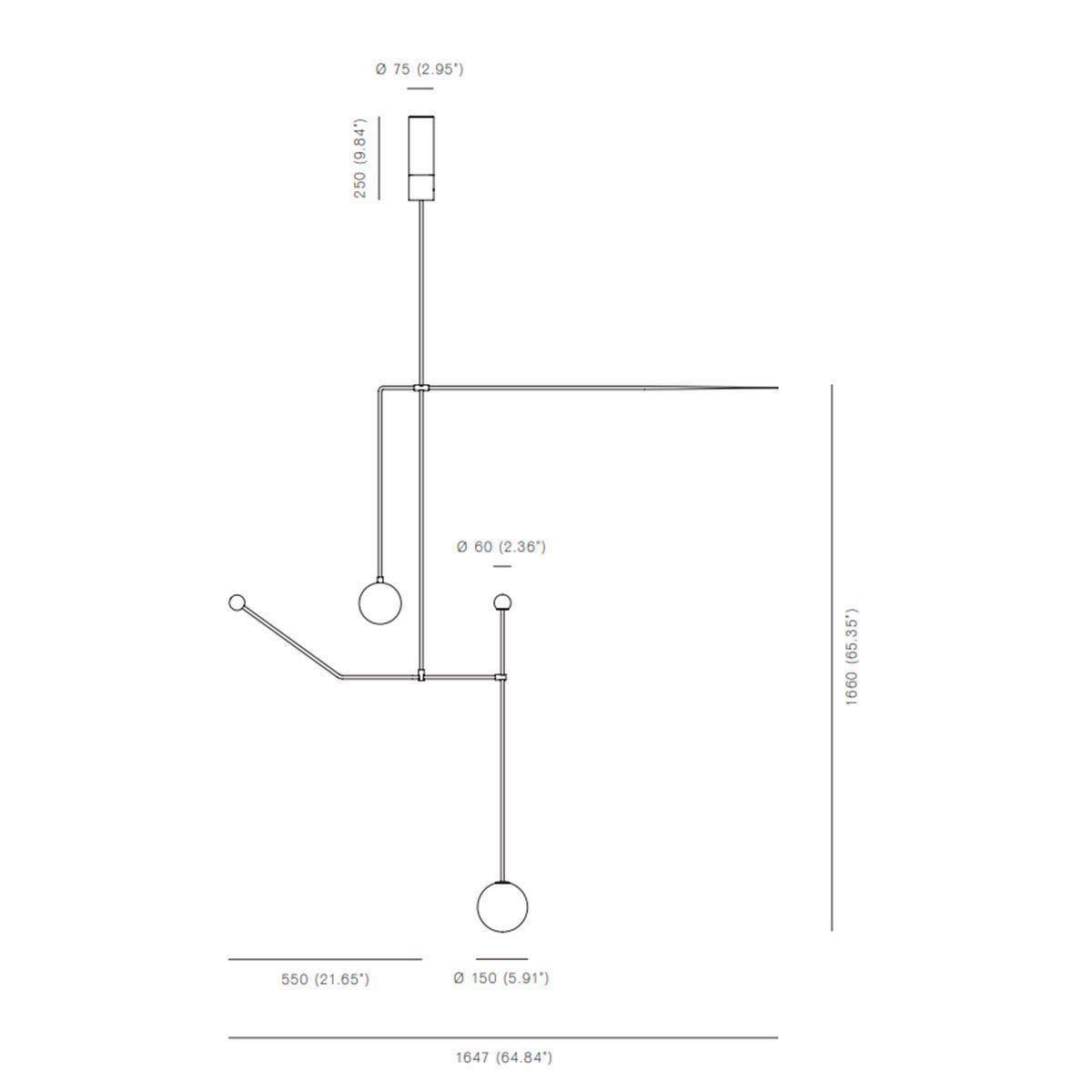 Lámpara Mobile Chandelier 6 - Michael Anastassiades Lámpara Mobile Chandelier 6 - Michael Anastassiades