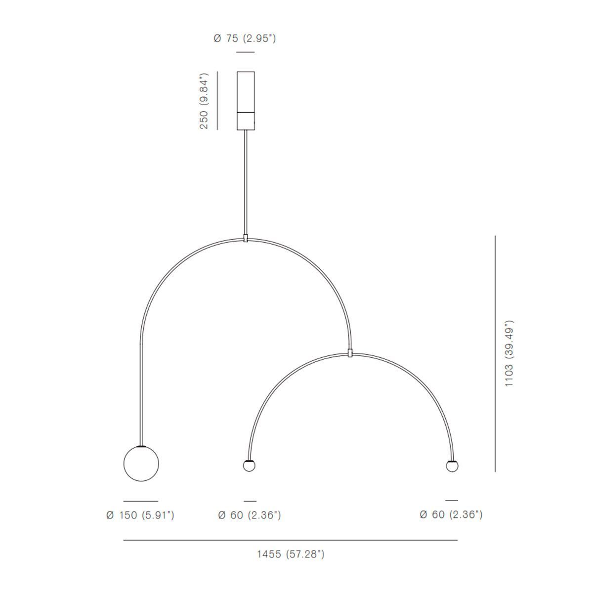 Lámpara Mobile Chandelier 9 - Michael Anastassiades Lámpara Mobile Chandelier 9 - Michael Anastassiades