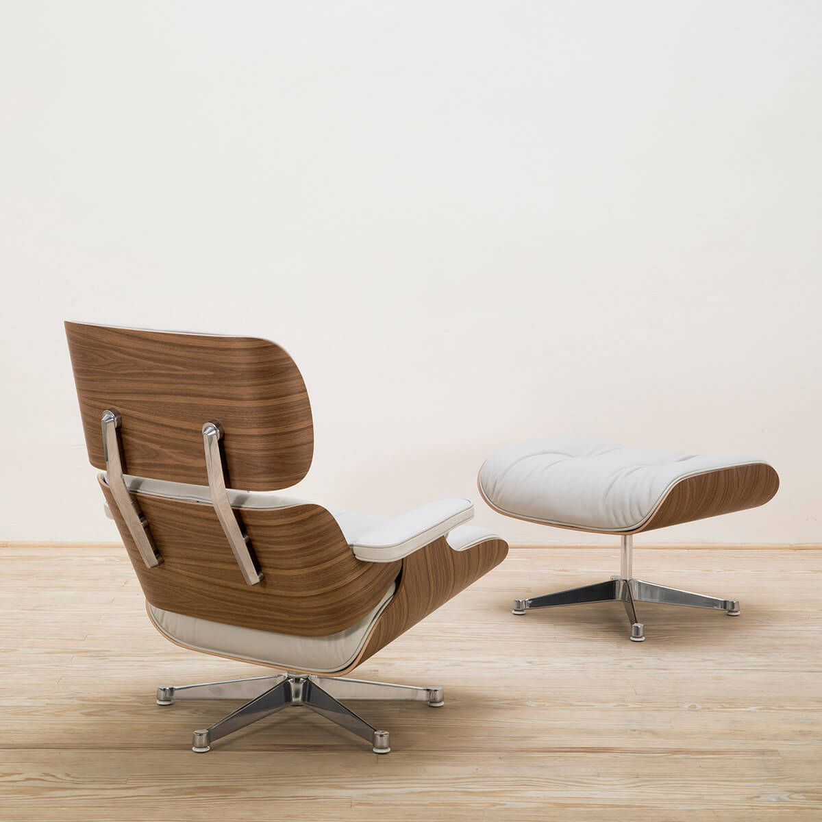Lounge Chair & Ottoman Nogal blanco - Vitra Lounge Chair & Ottoman Nogal blanco - Vitra