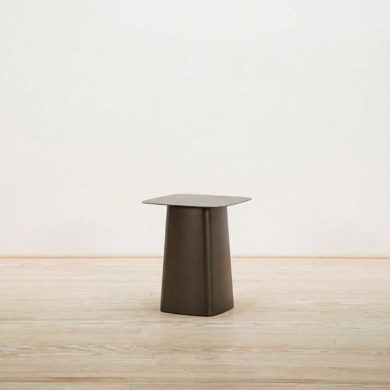 Mesa auxiliar Metal Side pequeña Chocolate - Vitra