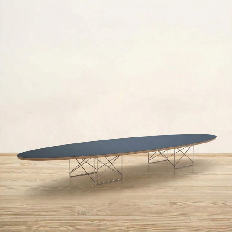 Mesa centro Elliptical Table HPL negro - Vitra