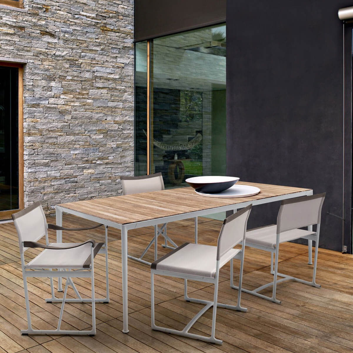 Mesa Mirto Outdoor rectangular Iroko - B&B Italia Outdoor Mesa Mirto Outdoor rectangular Iroko - B&B Italia Outdoor