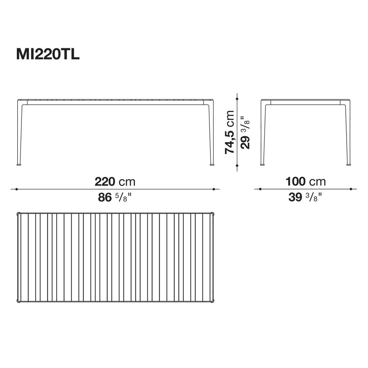 Mesa Mirto Outdoor rectangular Iroko - B&B Italia Outdoor Mesa Mirto Outdoor rectangular Iroko - B&B Italia Outdoor