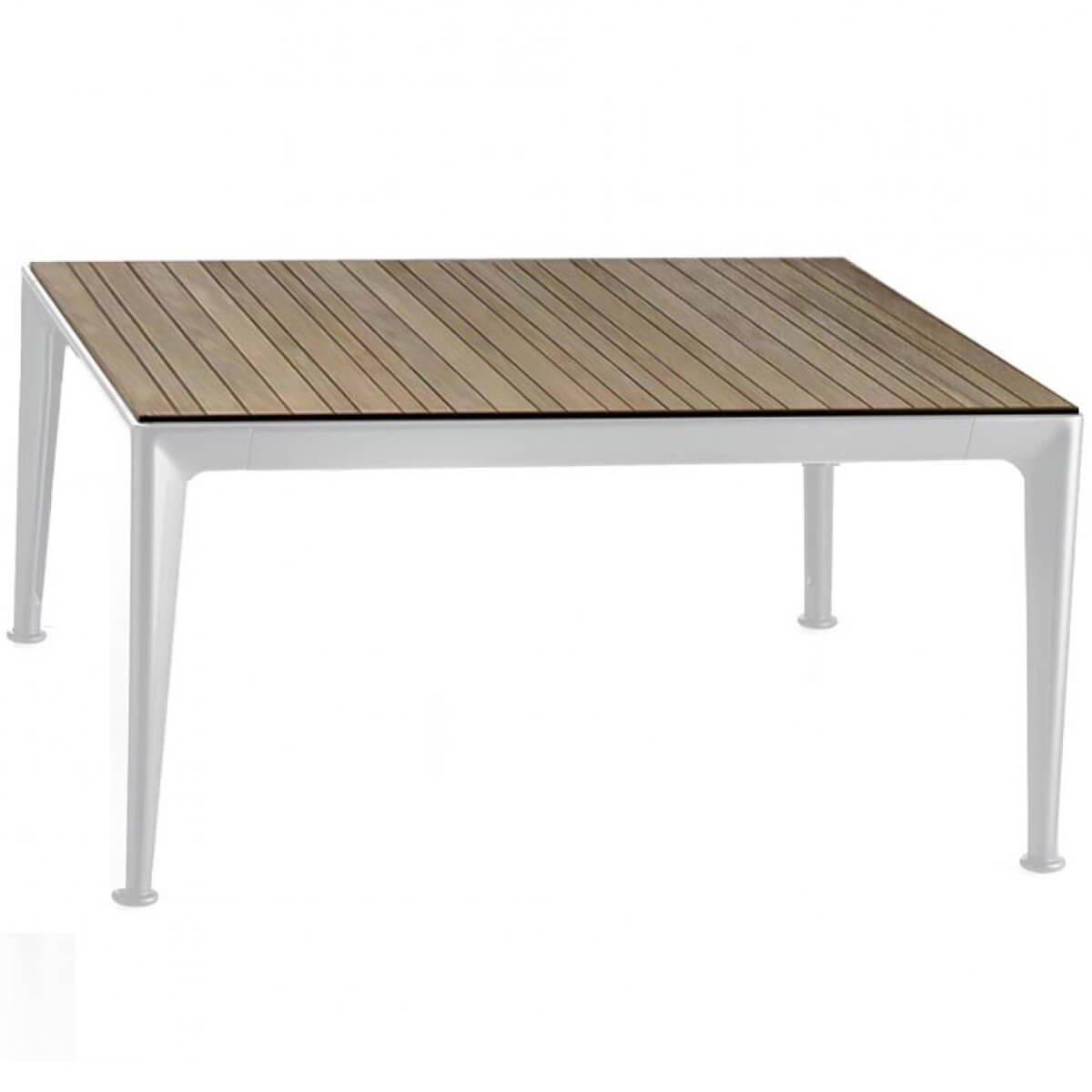Mesita cuadrada iroko Mirto - B&B Italia Outdoor