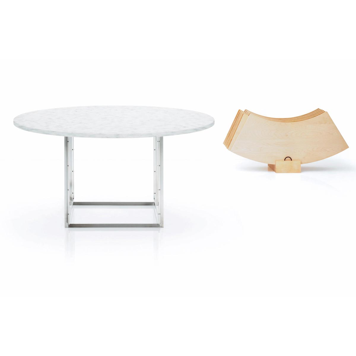 Mesa PK54A Blanco - Fritz Hansen Mesa PK54A Blanco - Fritz Hansen