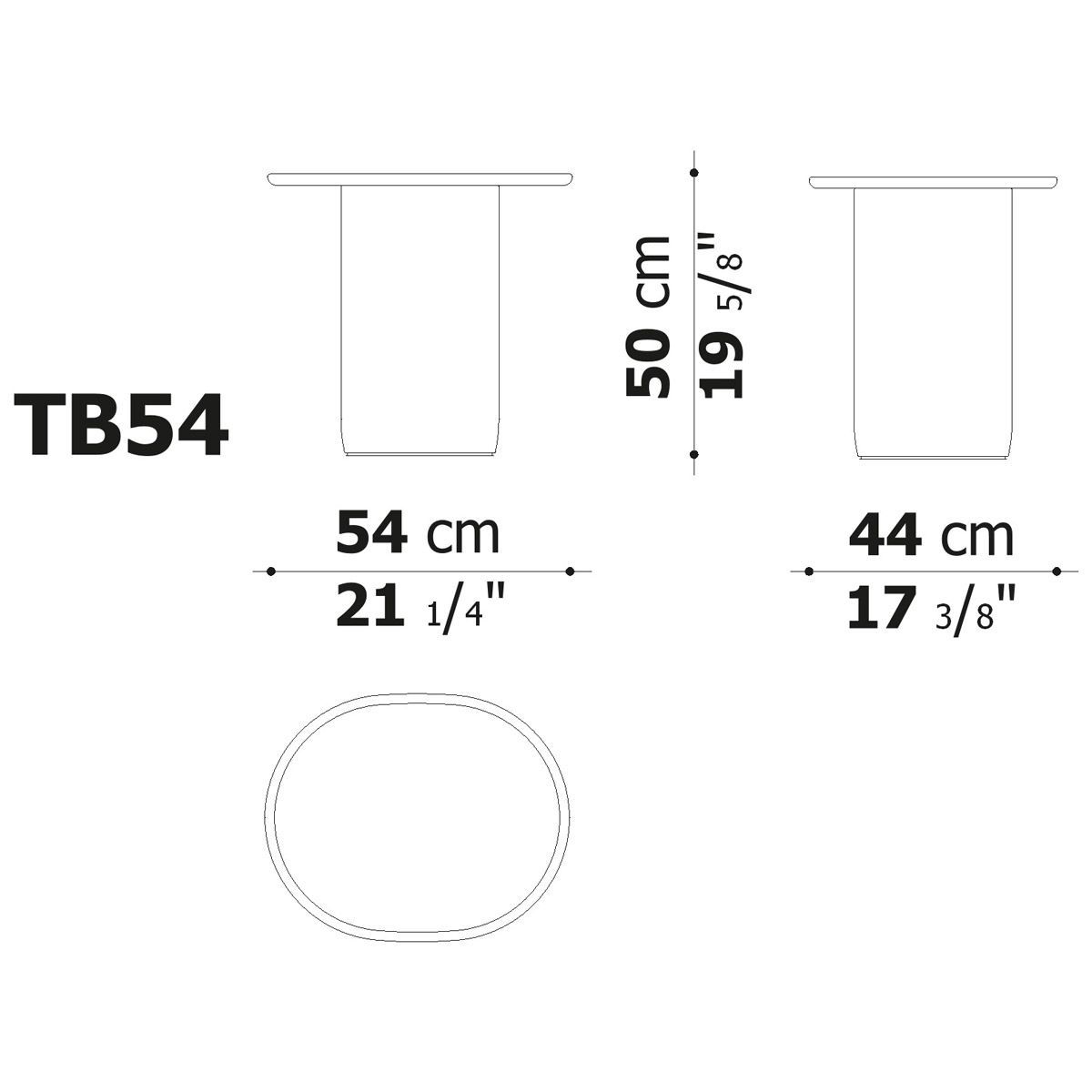 Mesa auxiliar Button TB54 - B&B Italia