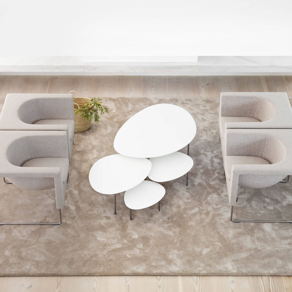 Mesa auxiliar Eclipse Blanco lacado - Stua Mesa auxiliar Eclipse Blanco lacado - Stua