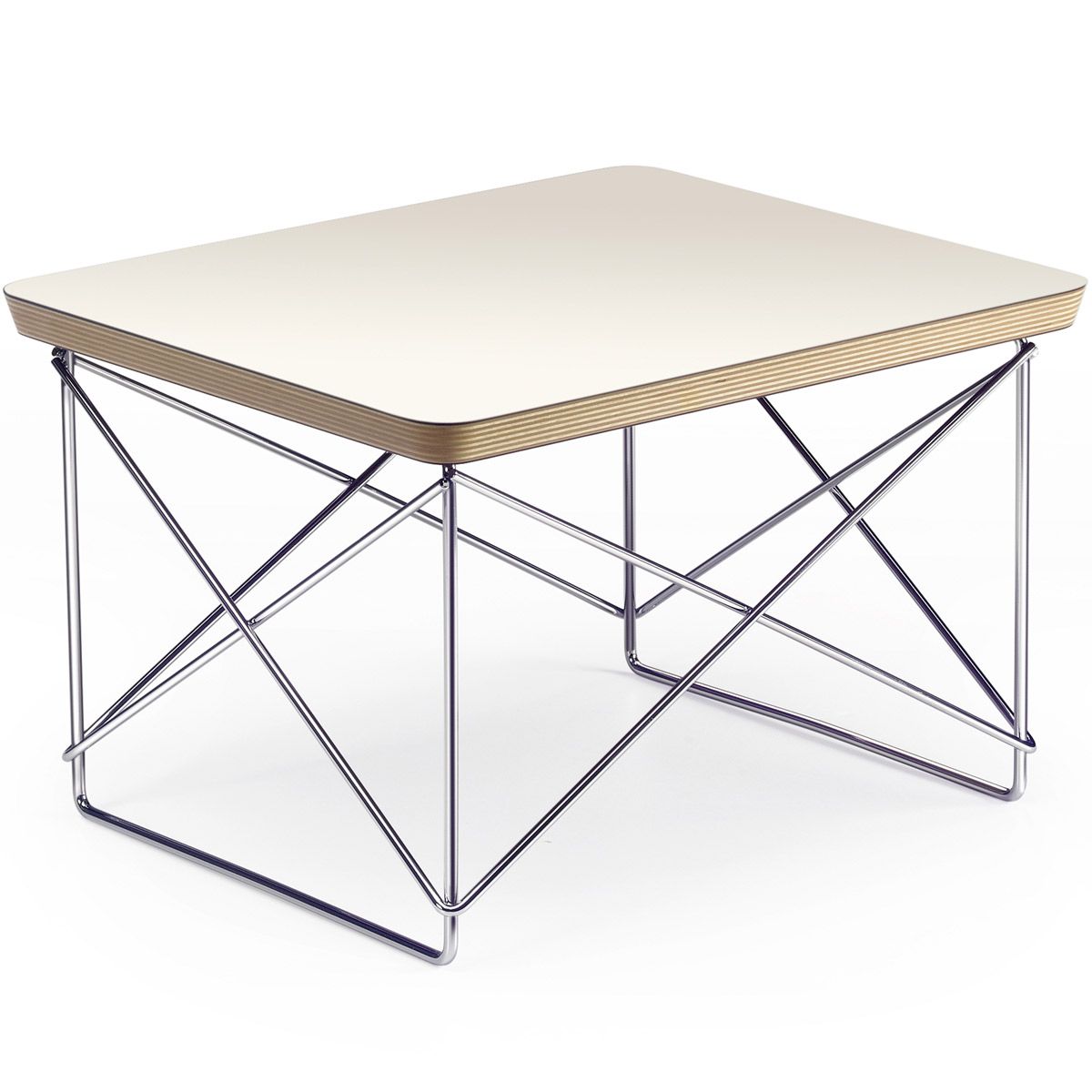 Mesa auxiliar Occasional Table LTR Blanco Cromado - Vitra Mesa auxiliar LTR - Vitra (copia)