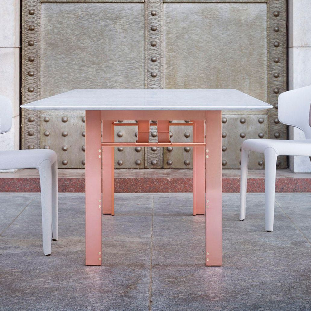 Mesa Doge Mármol/Cobre - Cassina