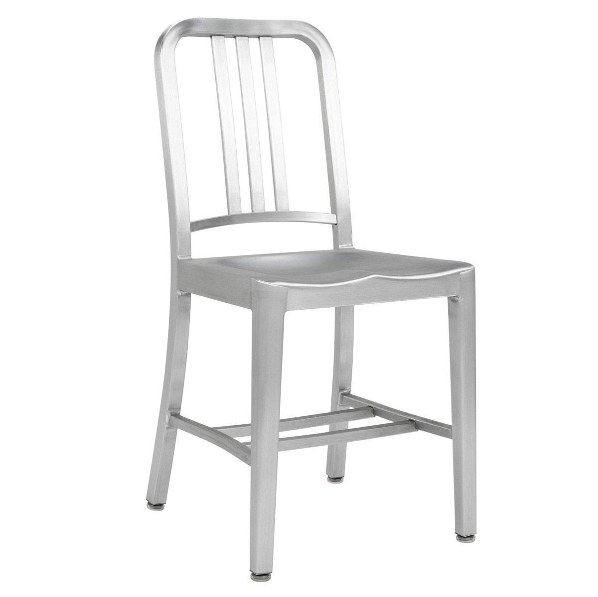 Silla Navy aluminio cepillado editada por Emeco