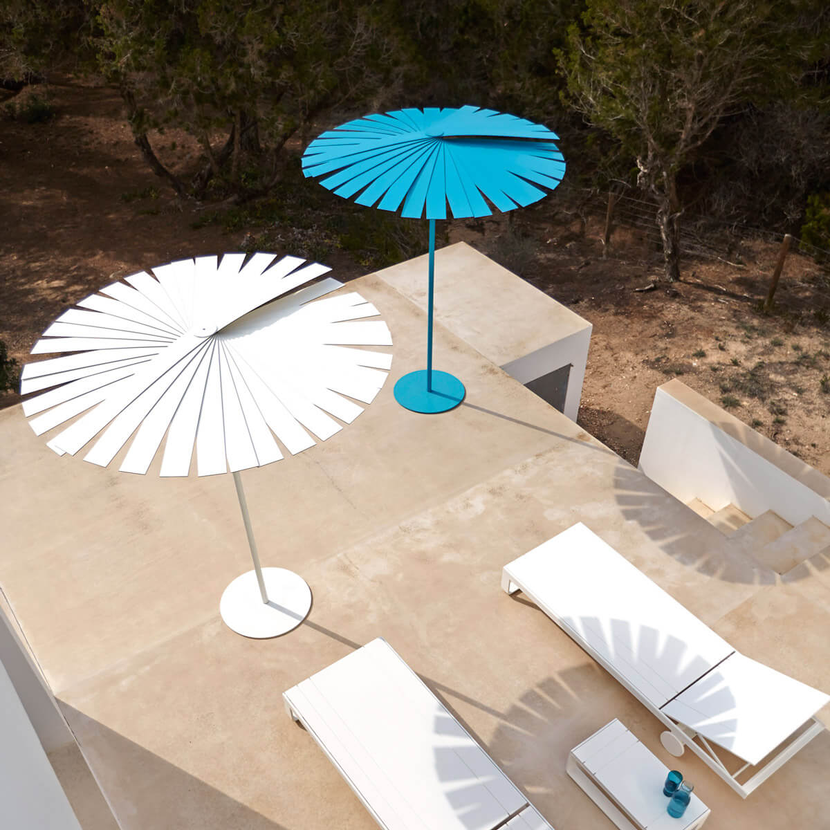 Parasol Ensombra blanco - Gandía Blasco