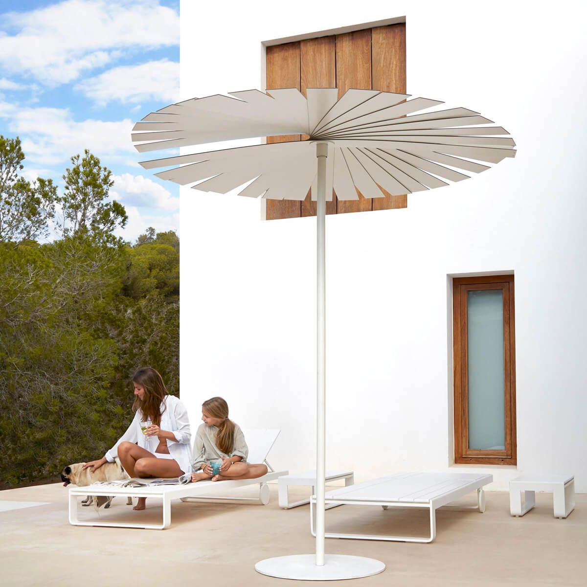 Parasol Ensombra blanco - Gandía Blasco