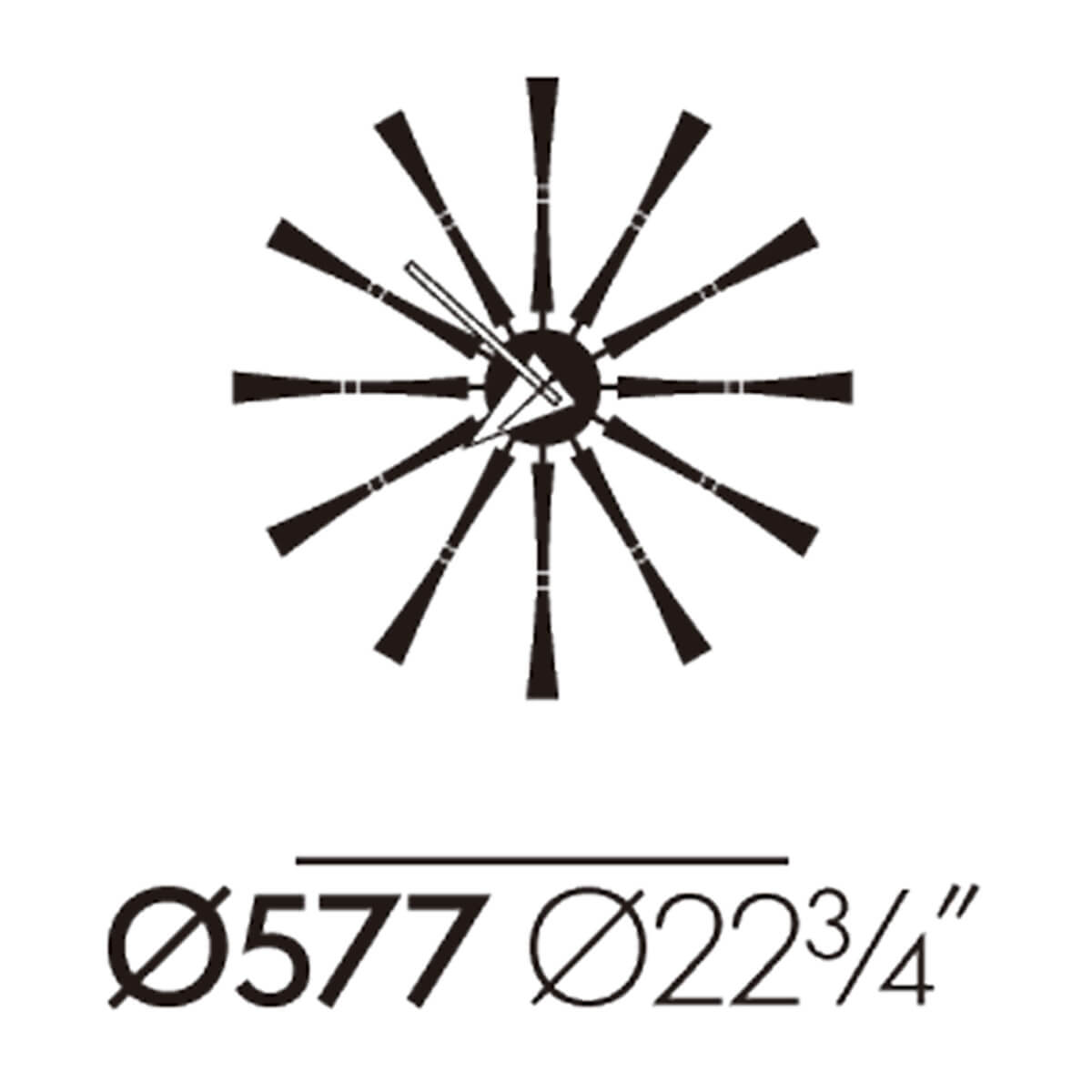 Reloj Spindle Clock - Vitra
