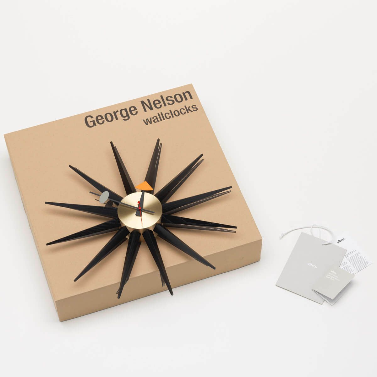Reloj Sunburst Clock Negro/Latón - Vitra Reloj Sunburst Clock Negro/Latón - Vitra