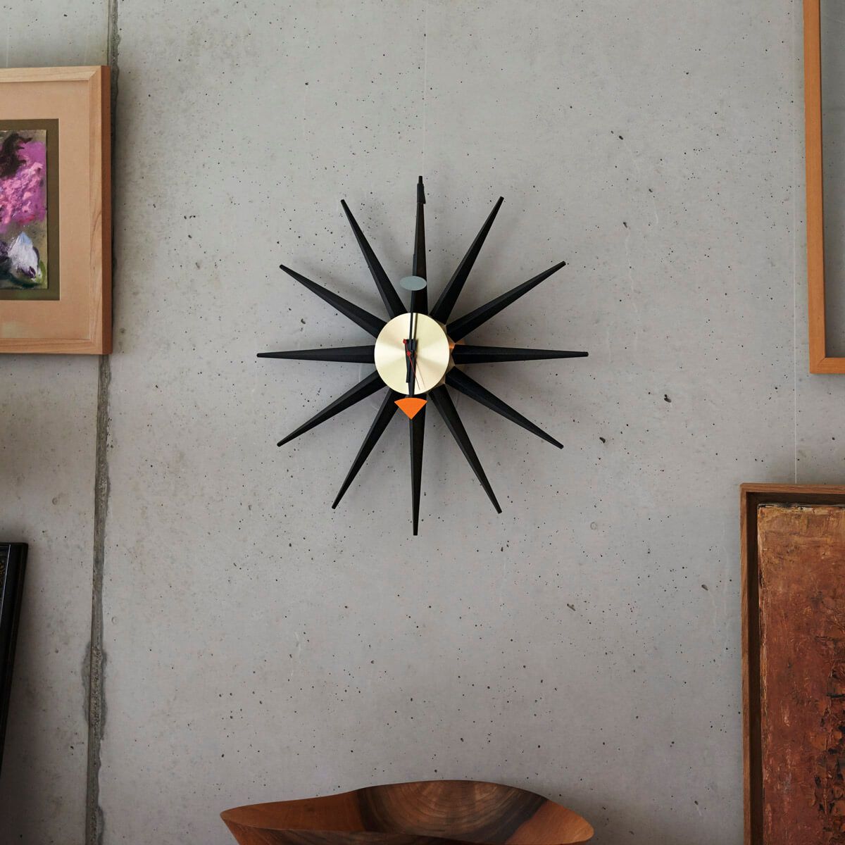 Reloj Sunburst Clock Negro/Latón - Vitra Reloj Sunburst Clock Negro/Latón - Vitra