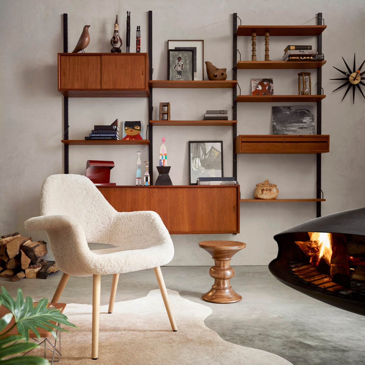 Reloj Sunburst Clock Negro/Latón - Vitra