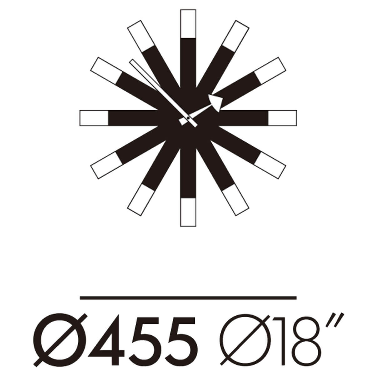 Reloj Wheel Clock - Vitra Reloj Wheel Clock - Vitra
