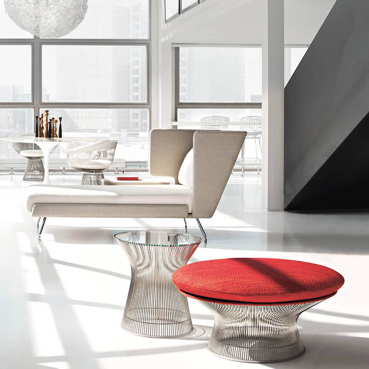 Reposapiés Platner - Knoll