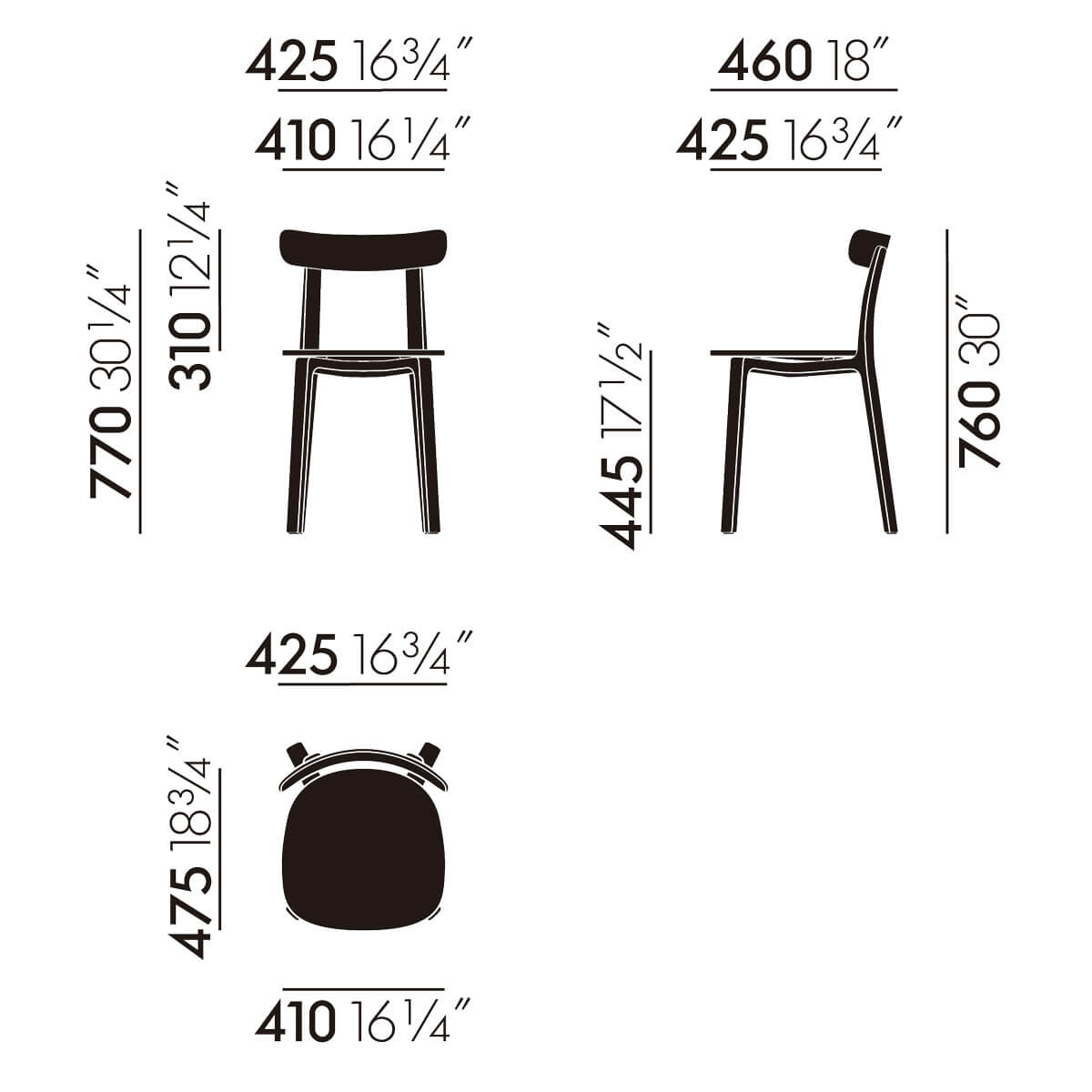 Silla All Plastic Chair - Vitra Silla All Plastic Chair - Vitra