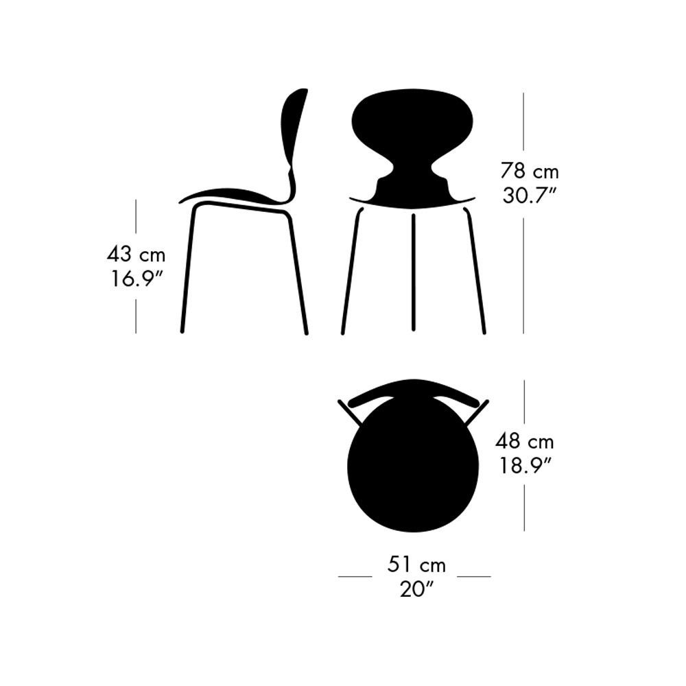 Silla Ant 3 patas - Fritz Hansen