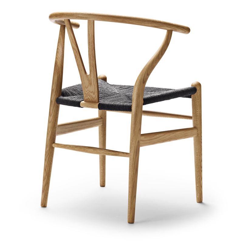 Silla CH24 Roble aceite Cuerda negra de Hans J. Wegner - Carl Hansen & Son Silla CH24 Roble aceite Cuerda negra de Hans J. Wegner editada por Carl Hansen & Son