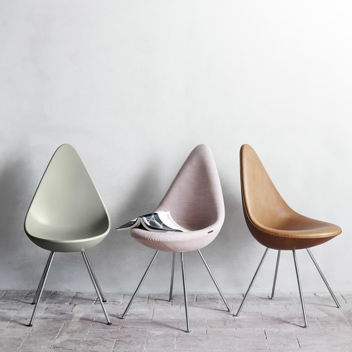 Silla Drop tapizada - Fritz Hansen Silla Drop tapizada - Fritz Hansen