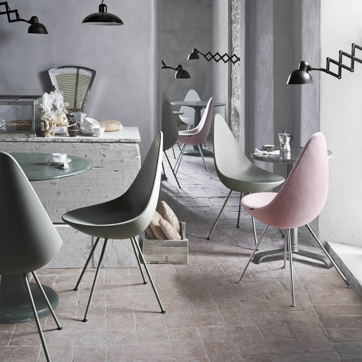 Silla Drop tapizada - Fritz Hansen Silla Drop tapizada - Fritz Hansen