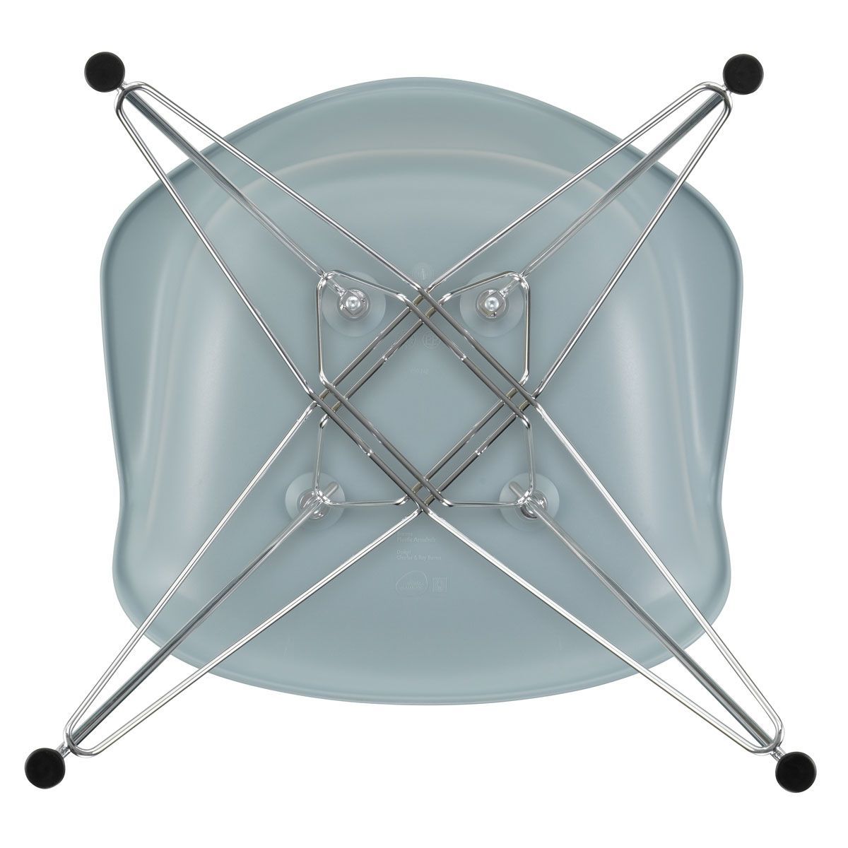 Silla Eames Plastic Armchair DAR Gris glacial - Vitra
