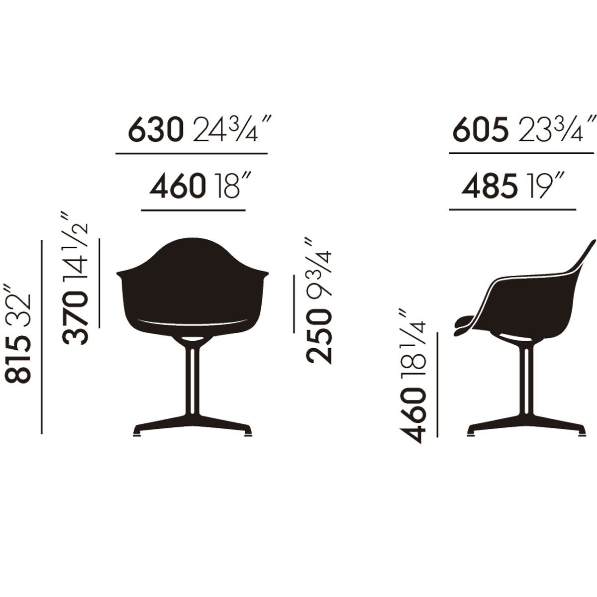 Silla Eames Plastic Chair DAL - Vitra