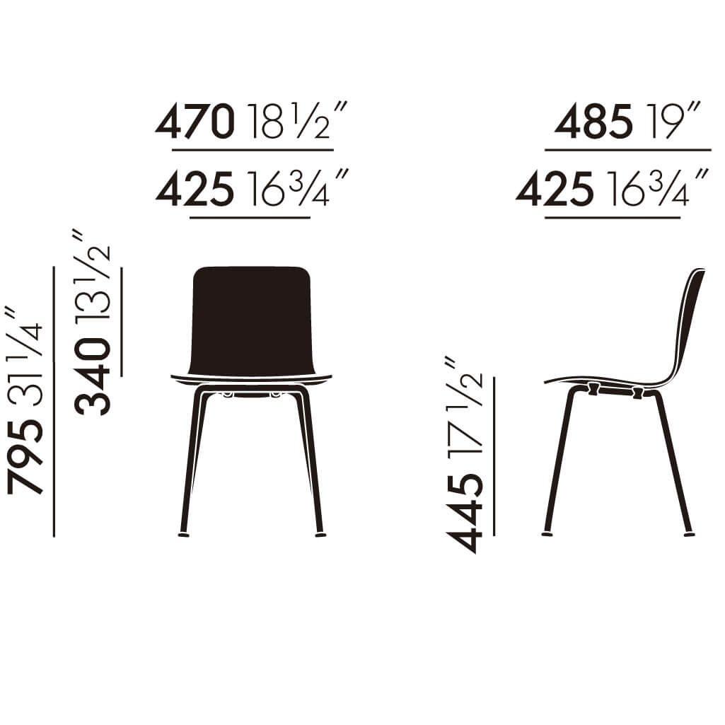 Silla HAL Ply Tube - Vitra Silla HAL Ply Tube - Vitra