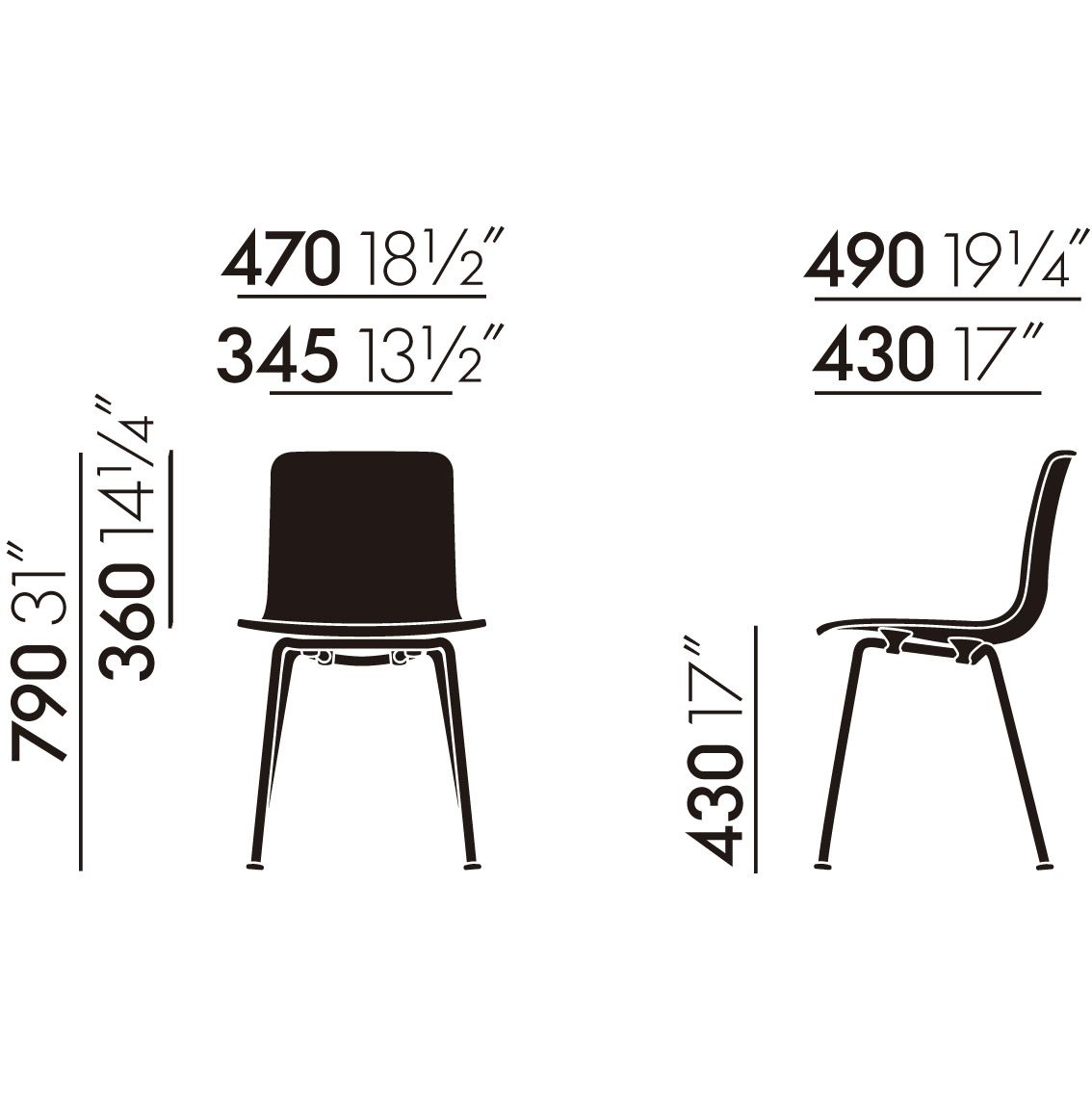 Silla HAL Tube - Vitra Silla HAL Tube - Vitra