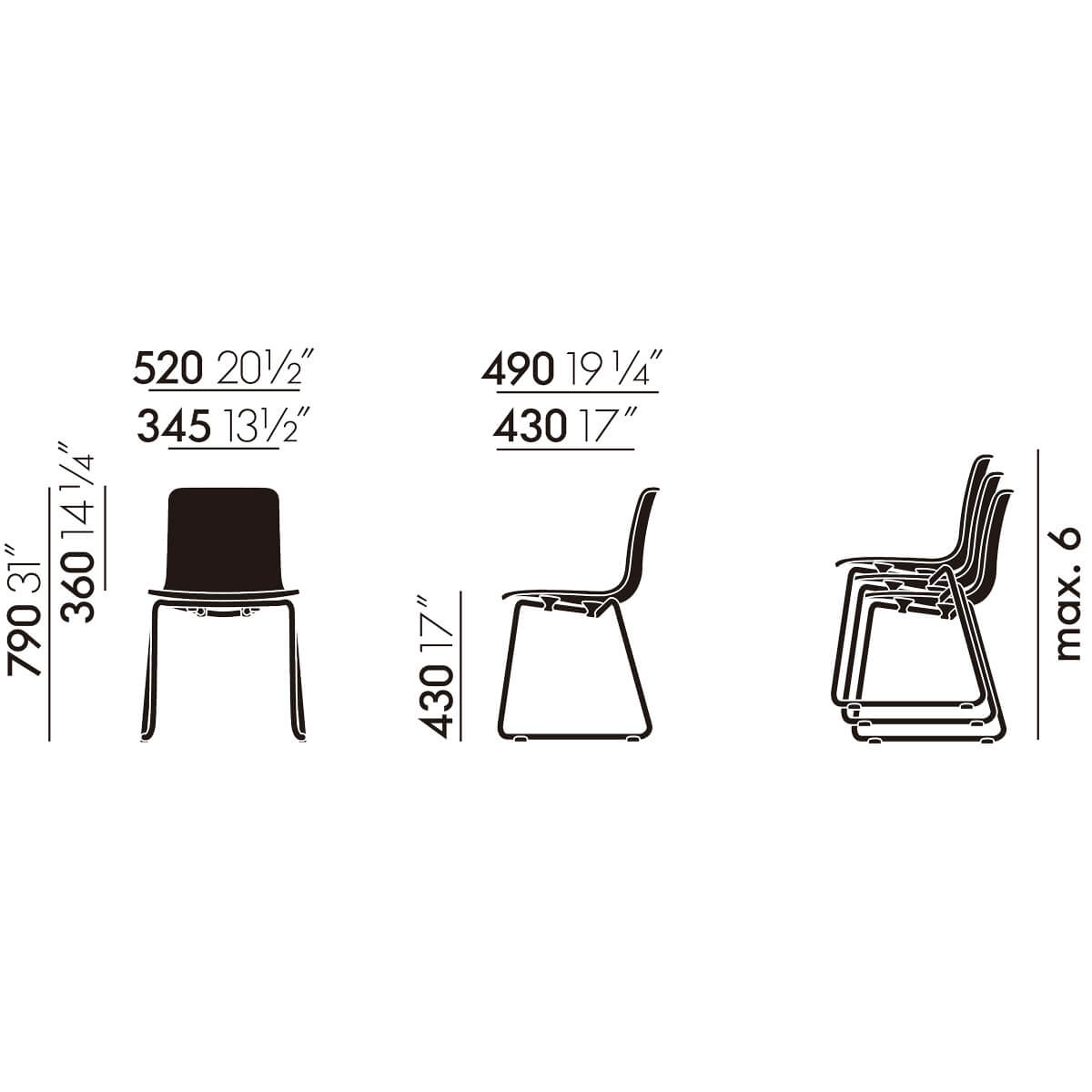 Silla HAL Sledge - Vitra Silla HAL Sledge - Vitra