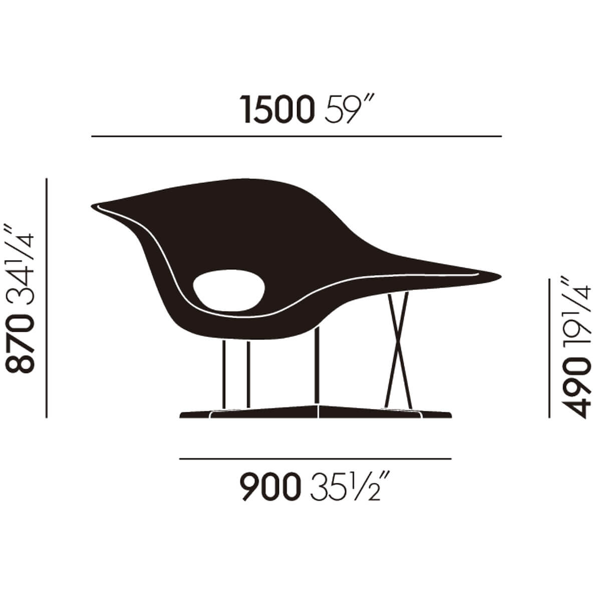 La Chaise - Vitra La Chaise - Vitra