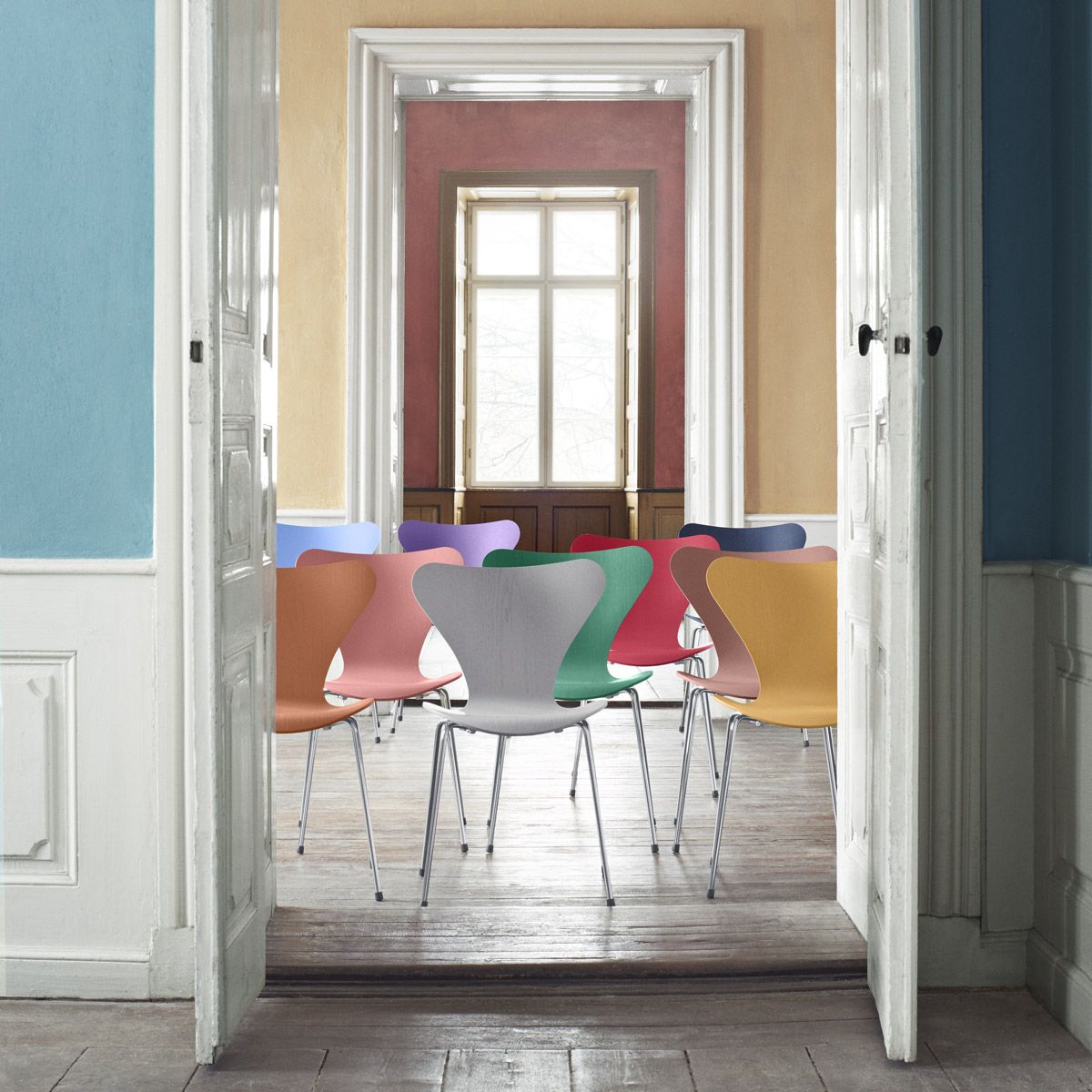 Silla Series 7 Lazur de Arne Jacobsen - Fritz Hansen Silla Series 7 Lazur de Arne Jacobsen - Fritz Hansen